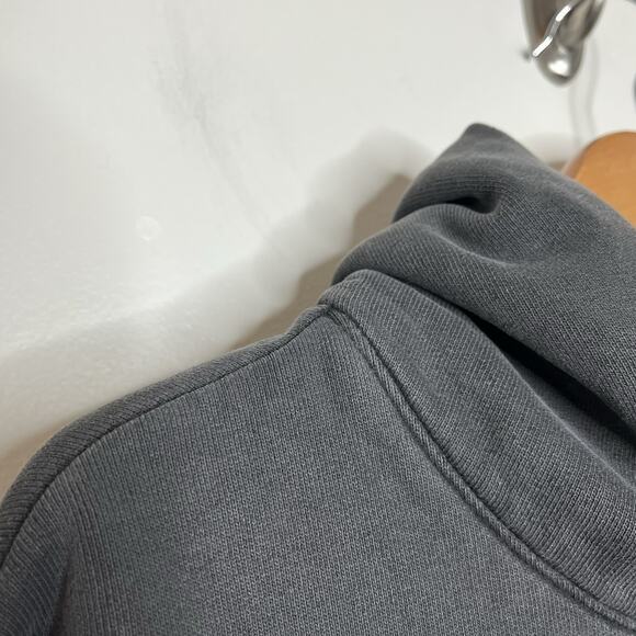 Talentless Hoodie Mens Size M Gray Acid Wash Pullover Cotton Embroidered Logo - Picture 3 of 6